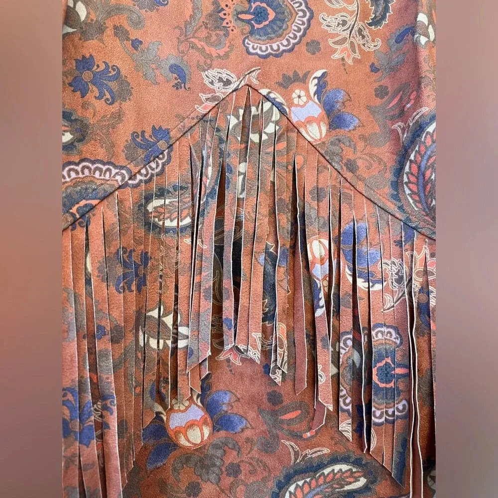 Idyllwind Miranda Lambert Women’s Golden Road Fringe Cowgirl Top Size Small - Picture 5 of 11